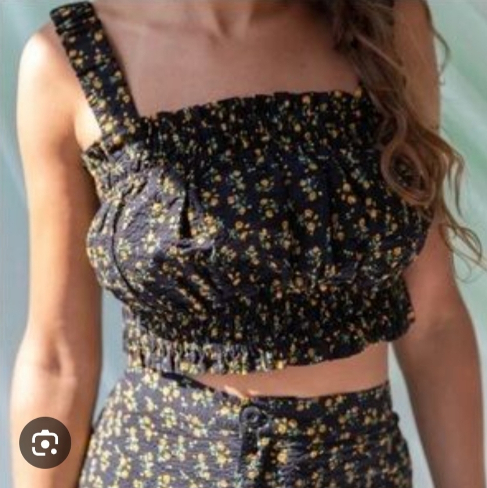 Find Me Now Two Piece Crop Top And Pants